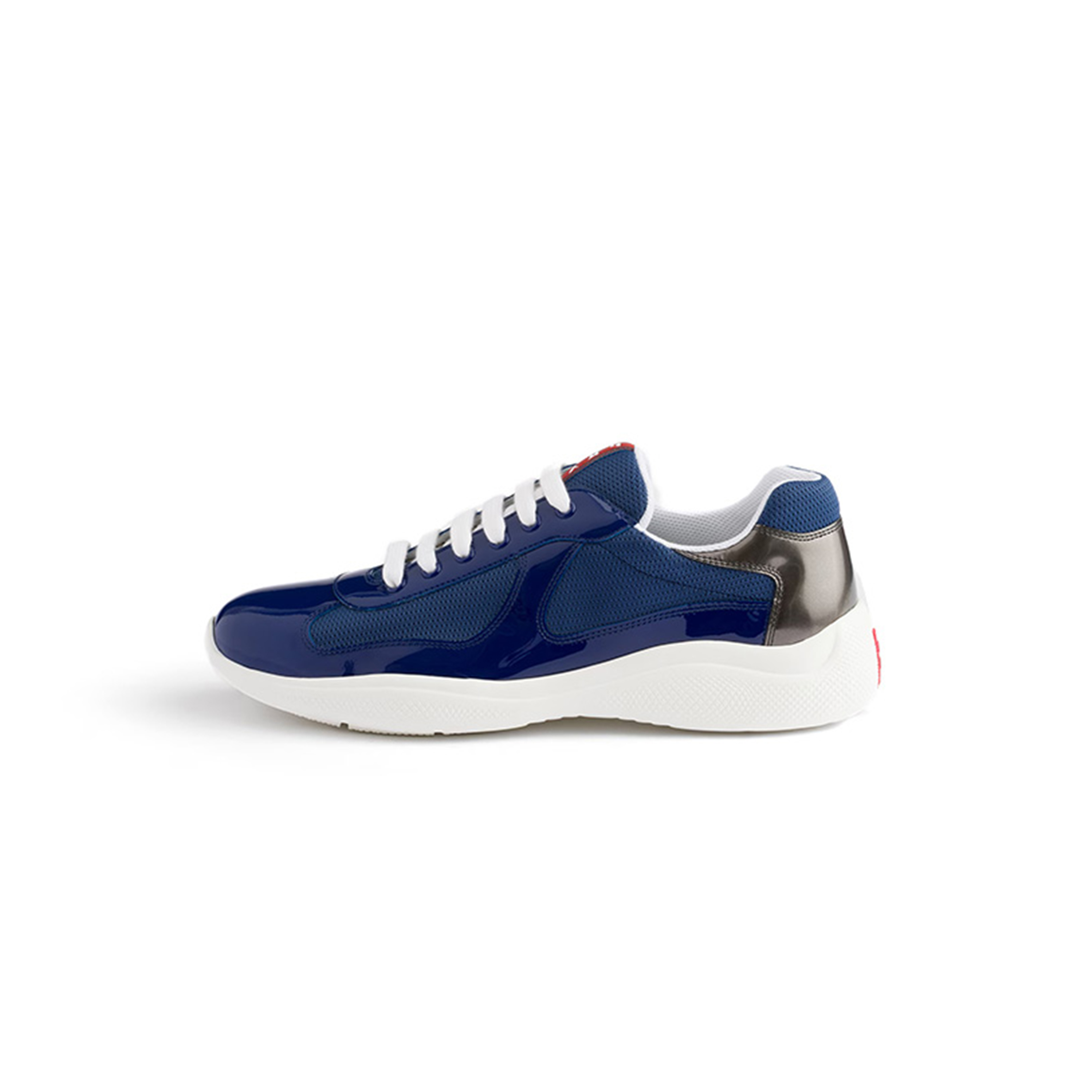 PRADA PATENT LEATHER AND TECHNICAL FABRIC PRADA AMERICA'S CUP SNEAKERS 4E3400